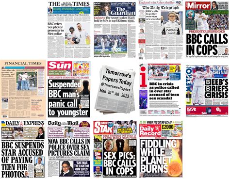 Tomorrows Papers Today On Twitter Summary Of Mondays Front Pages 10