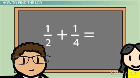 Least Common Denominator Definition And Examples Video And Lesson