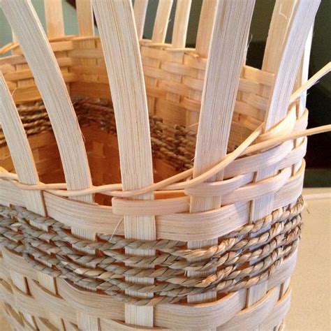 Last Weave Row Basket Weaving Patterns Basket Weaving Diy Hand