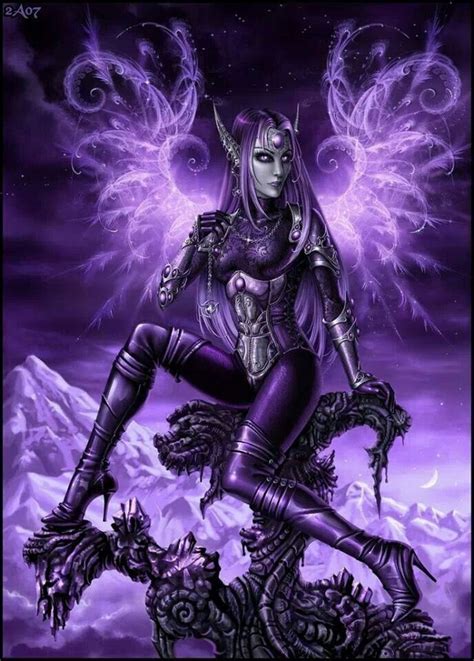 Pin By Amy Vreugdenhil On I Love Purple Fantasy Girl Dark Fantasy