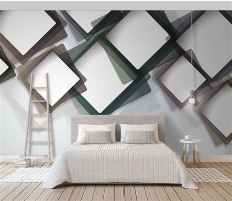 Wall Mural Photo Wallpaper 3D Rectangle Wood And Font Nr U39394