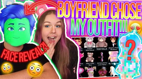 Boyfriend Face Reveal And He Makes My Outfit In Roblox Royale High