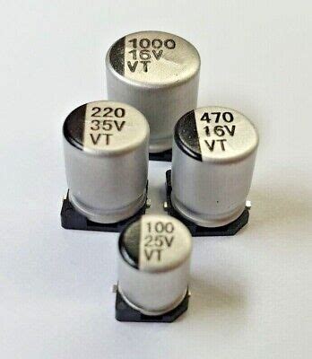 Smd Aluminium Electrolytic Capacitor V V Uf Uf Free P P