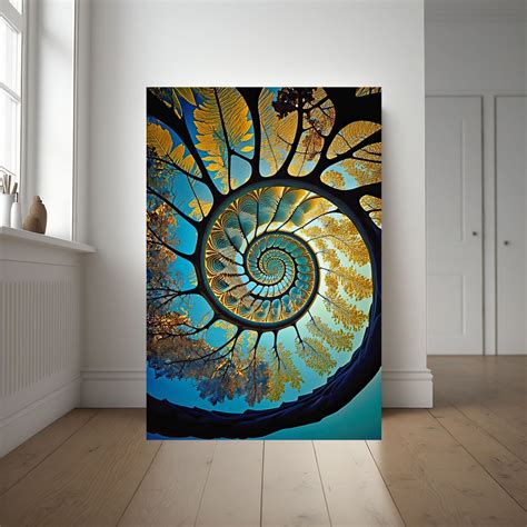 Fibonacci Spiral Art