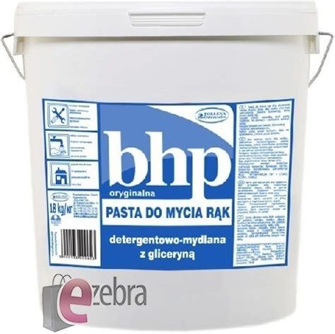 Bhp Pasta Do Mycia R K Detergentowa Mydlana Z Gliceryn Kg Opinie I