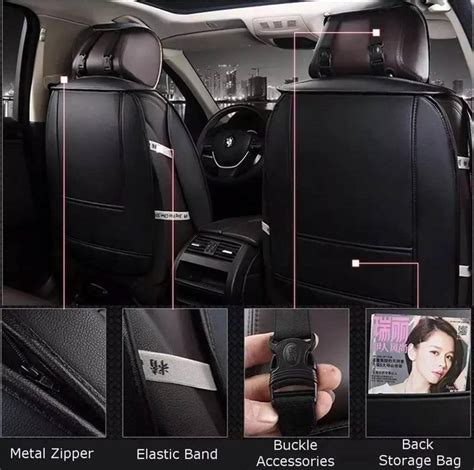 Kit Funda Cubre Asiento Auto Premium Esfera Eco Cuero Luxury Importadora