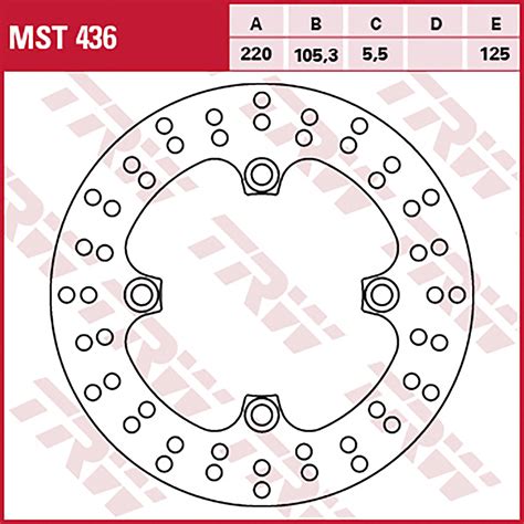 TRW TRW Bremsscheiben Racing Hinten Klappbar Windschnittig