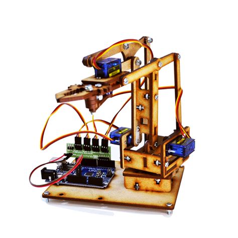 Brazo Róbotico para Arduino en MDF