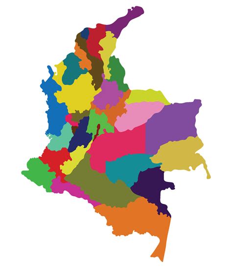 Colombia Map Map Of Colombia In Administrative Provinces In Multicolor