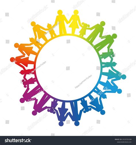 6894 Children Holding Hand Circle Stock Vectors And Vector Art