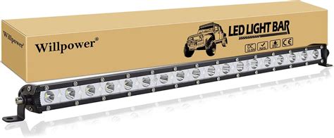 Amazon Willpower 20 Inch 90W Single Row LED Light Bar Low Profile