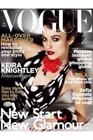 Keira Knightley on the cover of Vogue - Vogue Australia