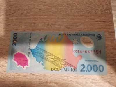 Bancnota 2000 Lei Cu Eclipsa Totala De Soare Din 1999 Bucuresti