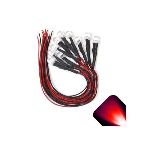 Mm V Pre Wired Led Red Ultra Bright Mcd