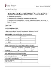 Wnv Jane Smith Feedback Doc Scoring Feedback Form U A Learner Name