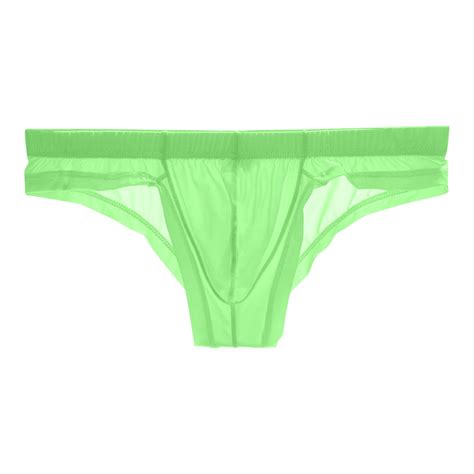 TMOYZQ Men S Ice Silk Bikini Briefs Quick Dry Low Rise Triangle Bikinis Breathable Soft Stretch