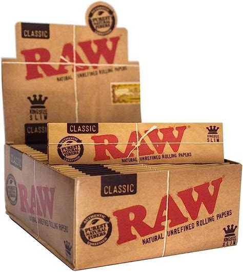 Caixa Seda Raw Classic King Size Slim Original Importado Amazon Br