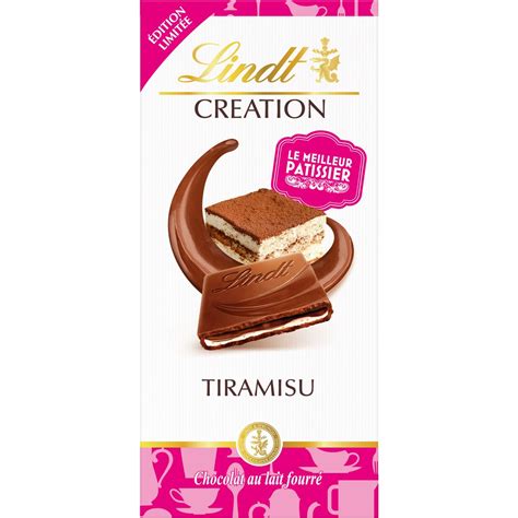 Lindt Cr Ation Tablette De Chocolat Au Lait Fourr Tiramisu Pi Ce