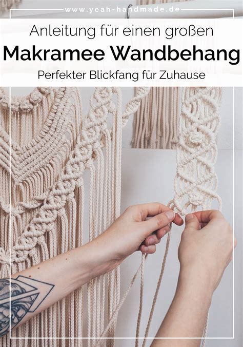 Diy Gro En Makramee Wandbehang Selber Machen Yeah Handmade Makramee