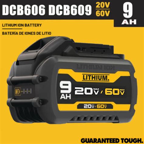 9 Ah Replacement Battery For DEWALT DCB609 20V 60V MAX FLEXVOLT 9 0Ah