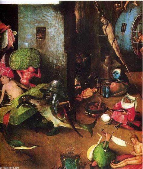 Kunstreproduktionen | Das Jüngste Gericht Ausschnitt von Hieronymus Bosch (1450-1516 ...