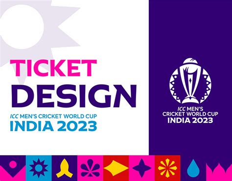 ICC MEN'S CRICKET WORLD CUP 2023 INDIA TICKET DESIGN on Behance