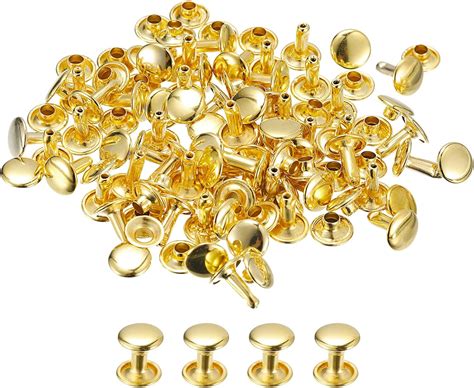 Amazon Uxcell 100 Sets Leather Rivets 10x10mm Double Cap Rivets