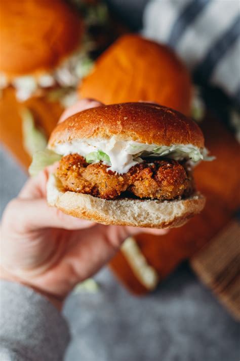 Vegan McChicken Sandwich (Copycat Recipe!) - Liv B.