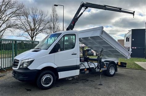 Mercedes Sprinter Cv Benne Grue Hiab Poids Lourd Tonnes