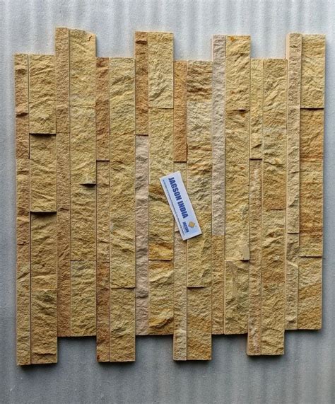 Teakwood Split Stone Cladding At Rs Sq Ft Stone Wall Covering In