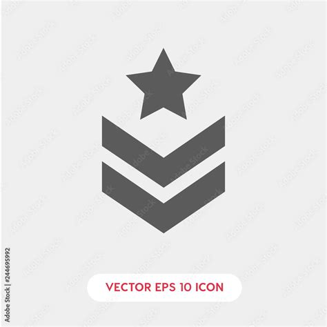 Military star icon. military star icon vector. Linear style sign for ...