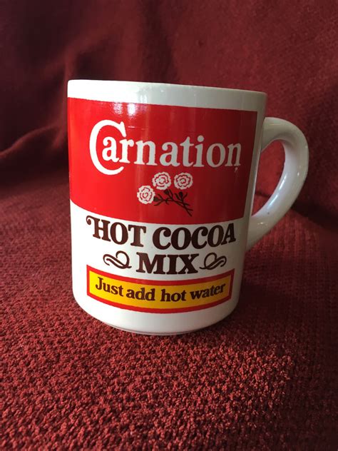Vintage Carnation Hot Cocoa Mug Hot Cocoa Mix Hot Etsy