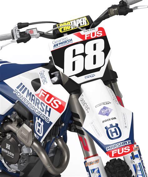 Husqvarna // FUS Marsh Geartec Husqvarna Motocross Graphics Kit by ...