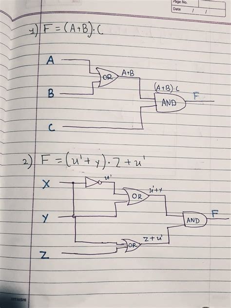 Boolean Expression Draw The Logic Circuit Diagram F Ab C F X