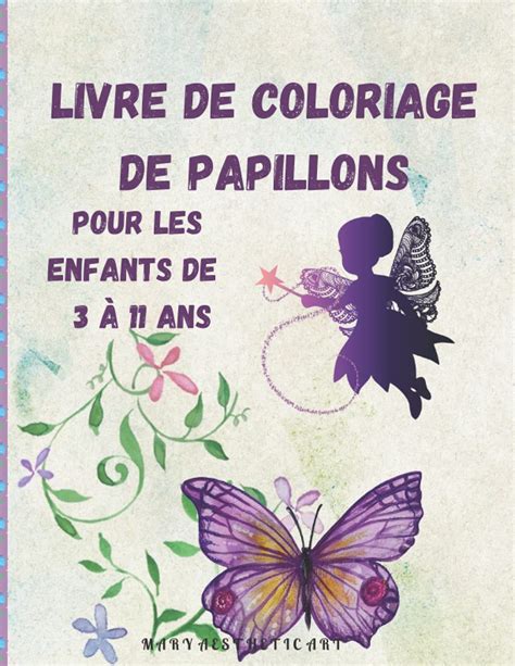 Buy Livre de coloriage de papillons pour les enfants de 3 à 11 ans De