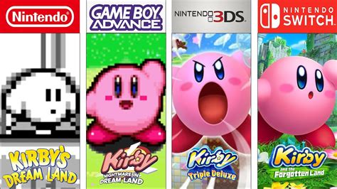 Evolution Of Kirby 1992 2022 Gamehistory Evolutiongame Kirby