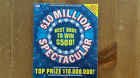 Profit On Million Spectacular Nc Scratch Off One Ticket Pull