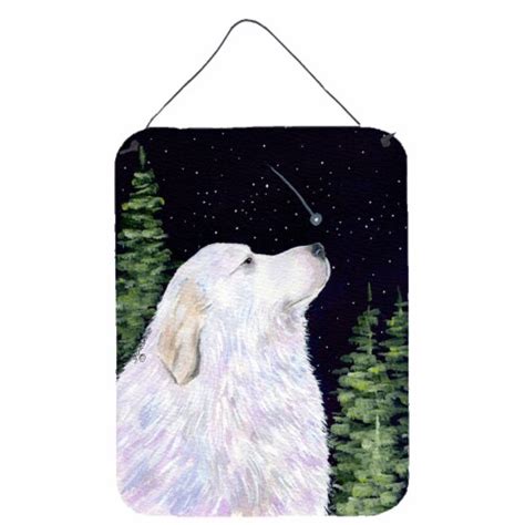 Carolines Treasures Ss8470ds1216 Starry Night Great Pyrenees Wall Or Door Hangi 16hx12w Kroger