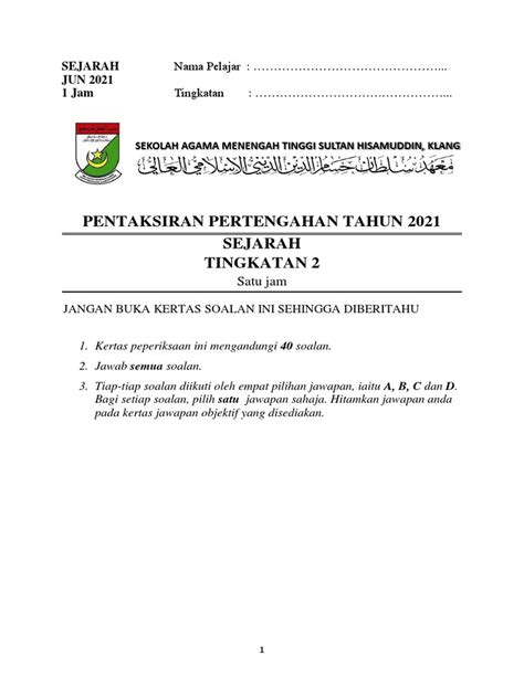 Sejarah Tingkatan Dua Pdf