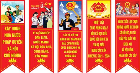 Banner Phướn Dọc Bầu Cử Vector Corel Cdr 08 Cách Hay Nhất