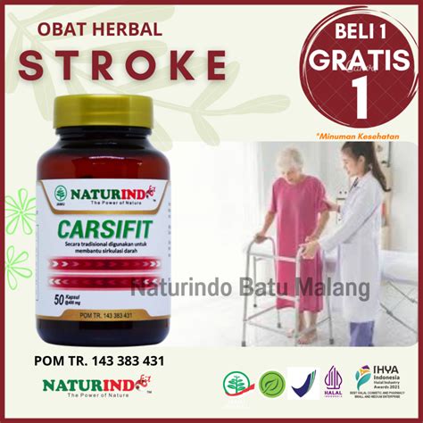 Jual Naturindo Obat Herbal Stroke Bells Palsy Lumpuh Susah Bicara