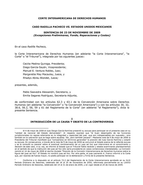 Caso Radilla Pacheco Vs M Xico Corte Interamericana De Derechos