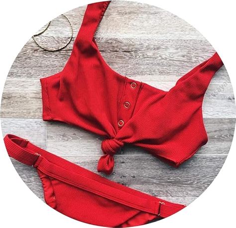 Sexy Bikinis Bikini Para Mujer Rojo M Amazon Mx Ropa Zapatos Y Accesorios
