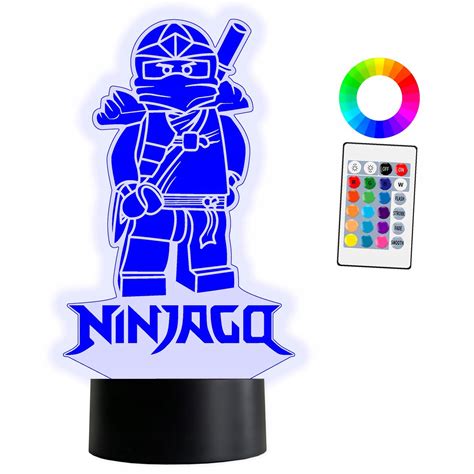 XL Lampka Nocna LED 3D 16 kolorów Ninjago Pilot Inna marka Sklep