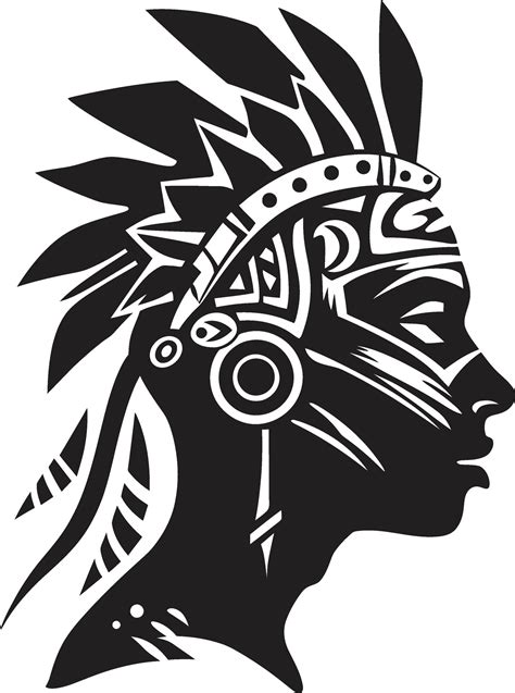 Pacific Legacy Hawaiian Woman Symbol Island Serenity Black Tribal Woman