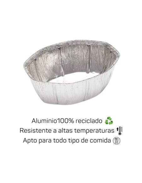 Envase De Aluminio Para Pollo Entero 2 500cc 125uds Deor