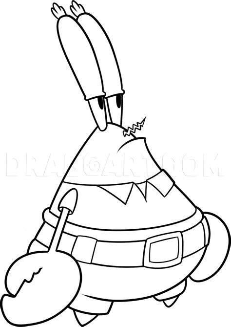 How To Draw 3d Mr Krabs Step By Step Drawing Guide By Dawn Artofit