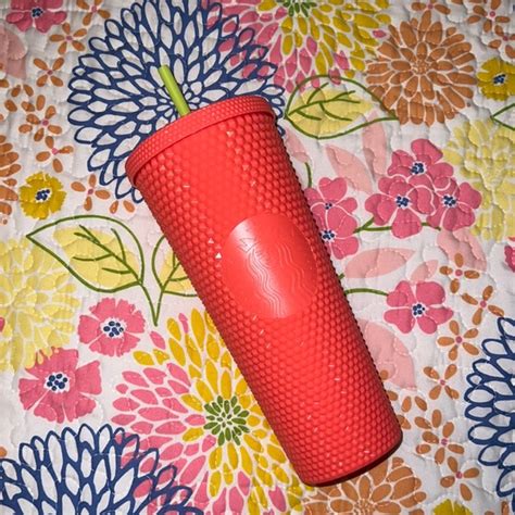 Starbucks Other Nwt Hot Pink Studded Starbucks Venti Tumbler Poshmark