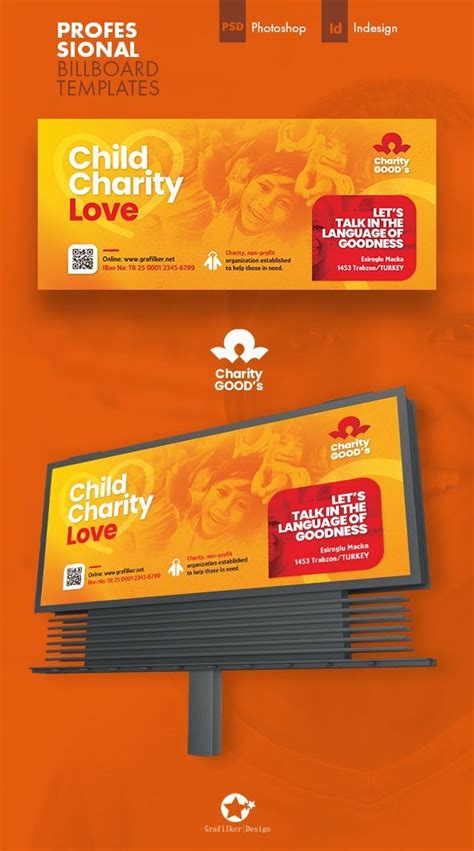 Charity Billboard Templates | Professional Designs