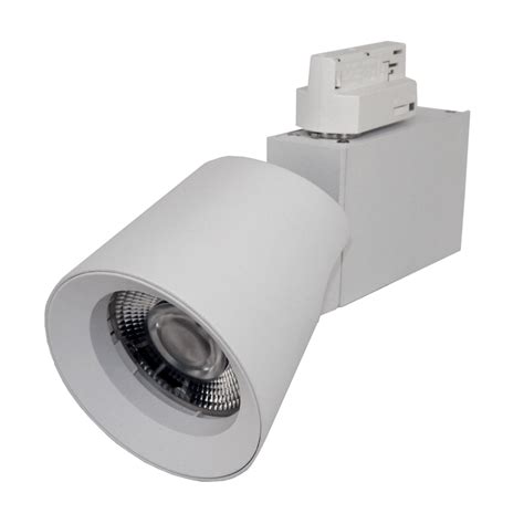 Spot Led Sur Rail W Triphas Blanc Pack De